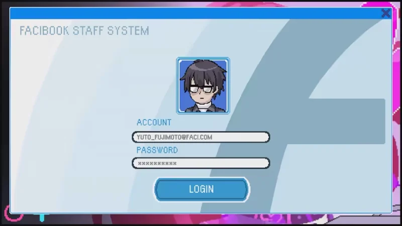 Facibook 审查员登录界面